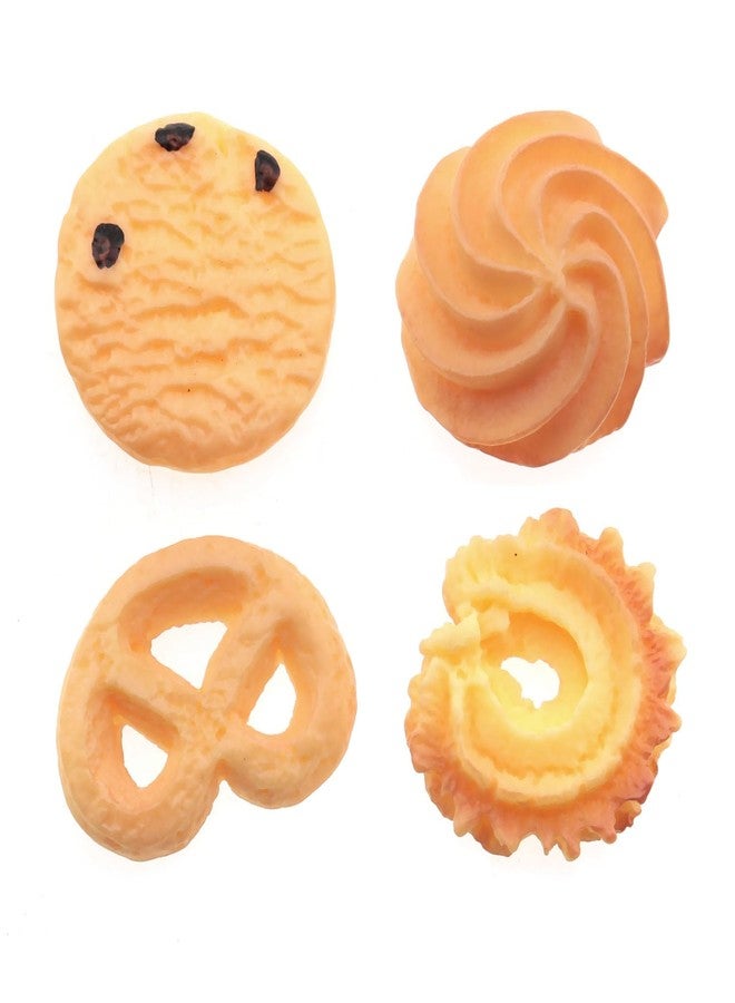 RLECS 12PCS 6 Style Artificial Biscuits Fake Cookies Simulation Realistic Dessert Crackers Food for Kitchen, Home Store, Shopping Center, Wedding, Bakery, Restaurant Decoration - Image 3